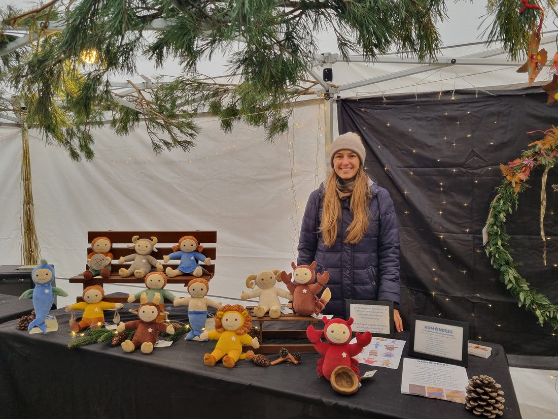 Humandees auf dem Weihnachtsmarkt